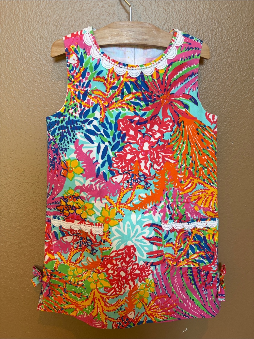 Lilly Pulitzer Multicolor Floral Tank Dress - Pink, Orange, Blue, Green